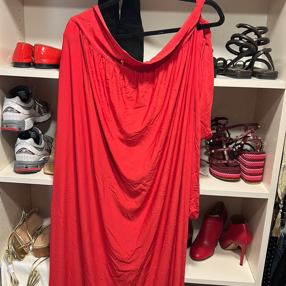 Max Mara swimwear red wrap sarong size small